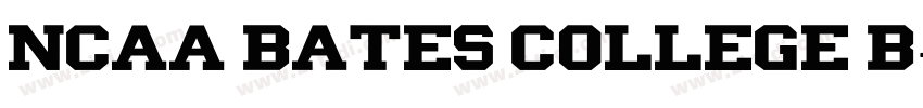 NCAA Bates College B字体转换